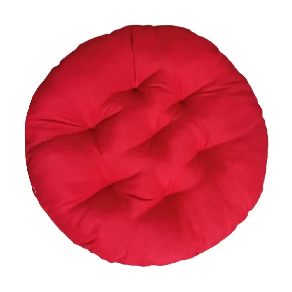 Non-slip Durable Nap Pillow Round Pad Solid Color Thicken Chair Cushion Non-slip Seat Cushion Winter