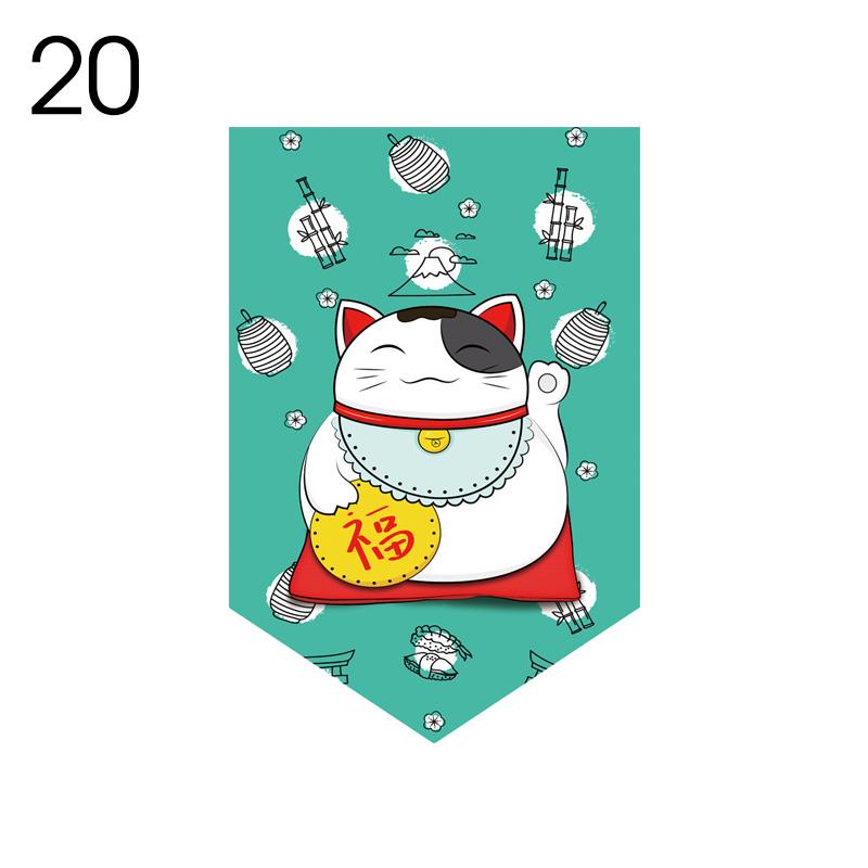 

Japanese Style Lucky Cat Printed Curtain Tea Room Partition Kitchen Door Head Curtain Signboard Restaurant Decor Short Curtain 30x50cm&Hook