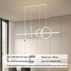 Nordic Minimalist Long Strip Pendant Light for Modern Dining Room or Bar