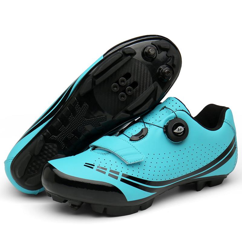 Nuevas Zapatillas de Ciclismo para Exteriores para Hombre y Mujer Zapatillas de Ciclismo Zapatillas de Ciclismo Hebilla Giratoria Bloqueo de Montaña Bloqueo de Carretera Desbloqueado