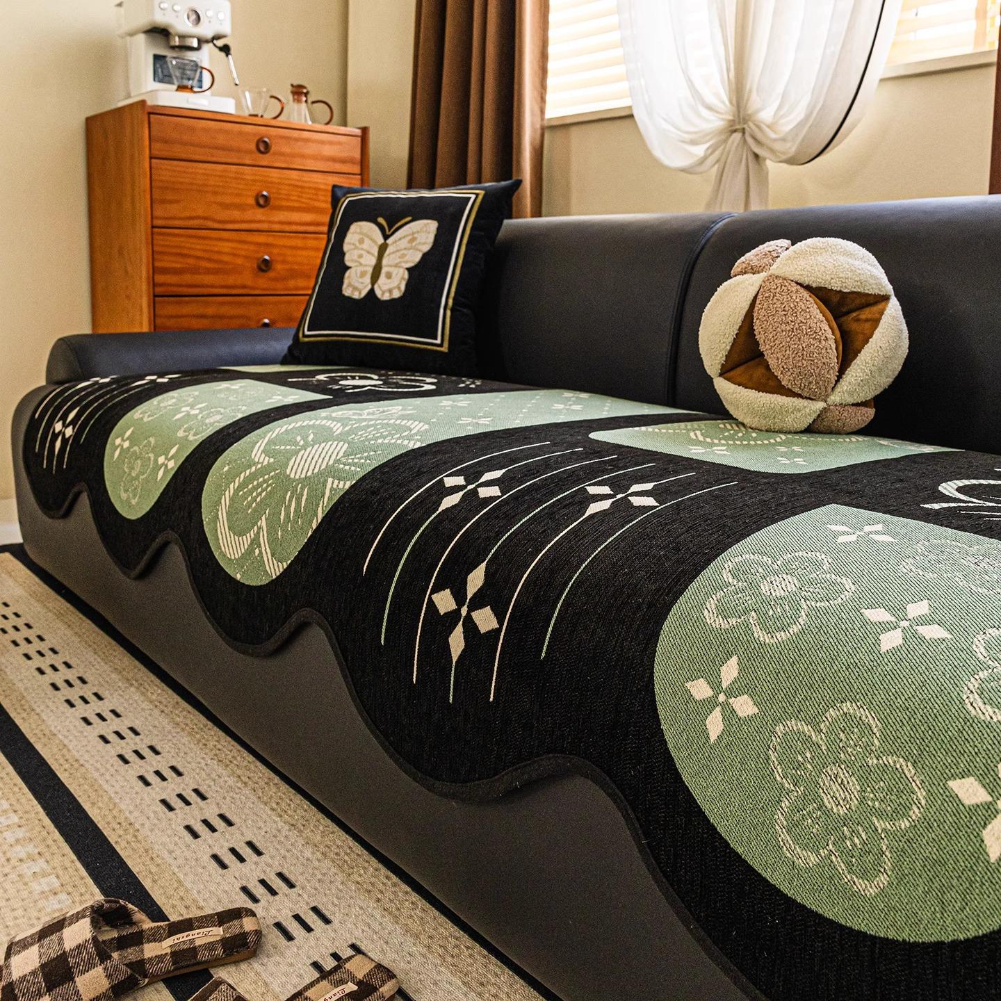 

Подушка для дивана нестандартной формы, универсальная для всех сезонов, чехол для дивана с защитой от царапин, цельная кожаная подушка для сиденья дивана с противоскользящим покрытием 45 * 45 pillow cover