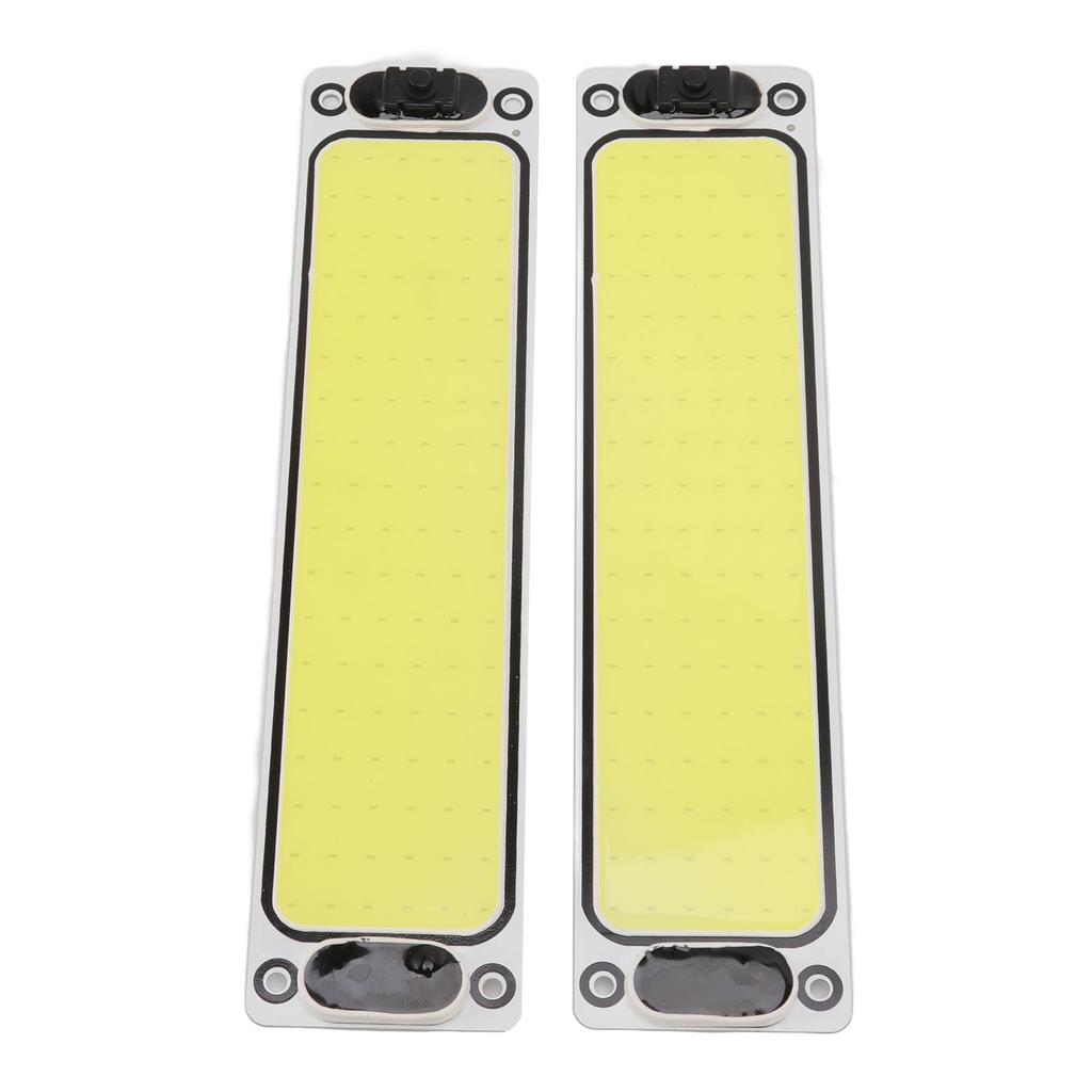 2 Pcs Car Interior Reading Light 108COBs 32W 600lm 6000K LED Panel Dome Light IP54 Auto Ceiling