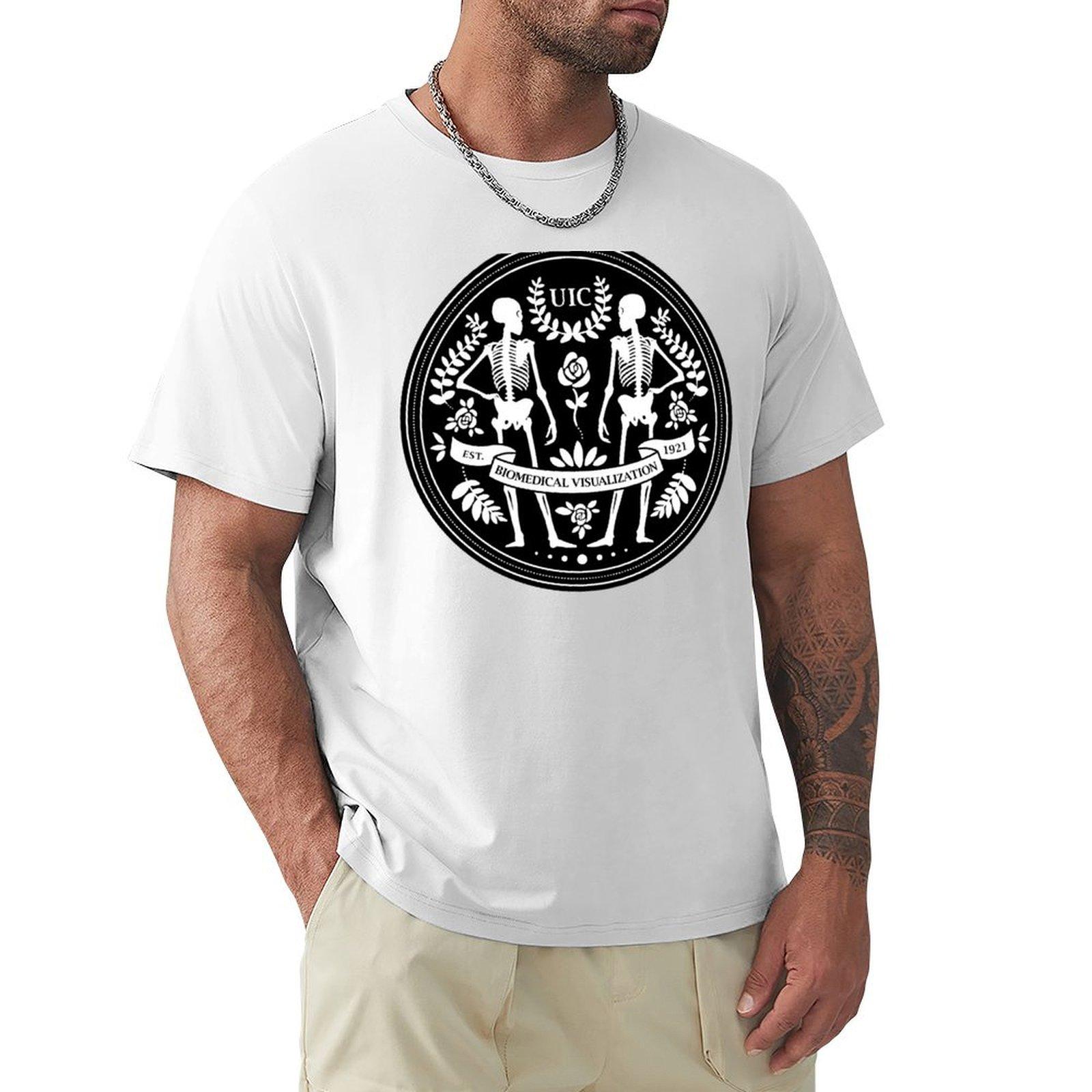 Skeleton Circle By Nicole Shepard Tshirt Tough Fabric Work Tee S