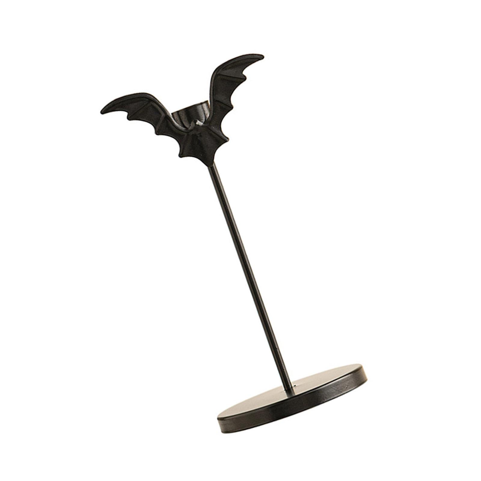 

Железные подсвечники Летучая мышь Хэллоуин Декор Готический акцент для дома Центральные элементы Подставка для конических свечей для вечеринок ужасов S