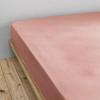 Fitted Sheet 140x190 Cm Double Gauze Cotton Peach Pink