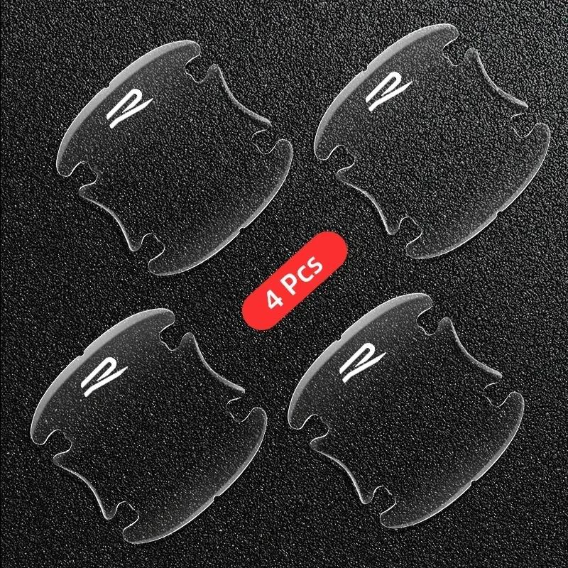 For VW New 4pcs Transparent Car Door Handle Bowl Sticker For Volkswagen Tiguan Bora POLO PASSAT CC Touran GOLF Jetta Arteon T-CR