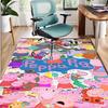 Peppa Pig Pattern Rug, Indoor/Outdoor Mat, for Picnic, Gameroom, Bedroom, Office, Living Room, Home Decor Carpet, Birthday Gift
