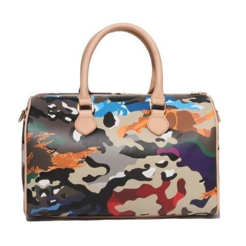 BATHING APE Γυναικεία HYBRID CAMO MEDIUM BOSTON BAG Πολύχρωμο 1M