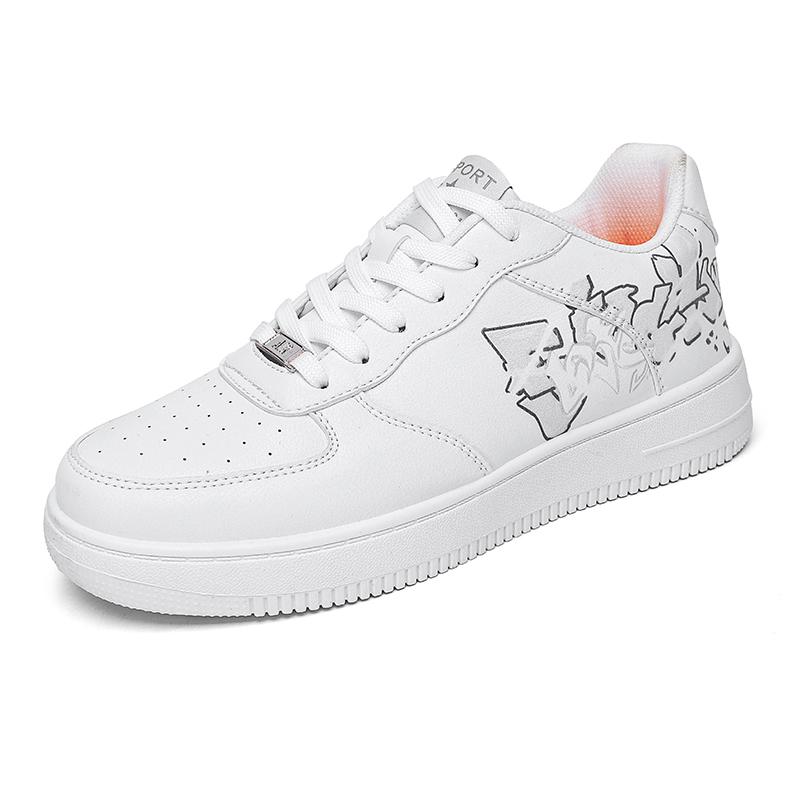 New Casual Men's Shoes Fashionable Women's Skateboard Shoes, 3D Graffiti, Student Casual Couple Shoes, New Year's Gift Size36-44