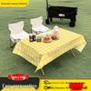 Waterproof Rectangular Camping Picnic Mat Tablecloth - Portable, Disposable for Outdoor Use