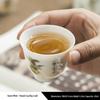 Gold Thread Porcelain Gongfu Tea Cup - Traditional White Ceramic for Home Use