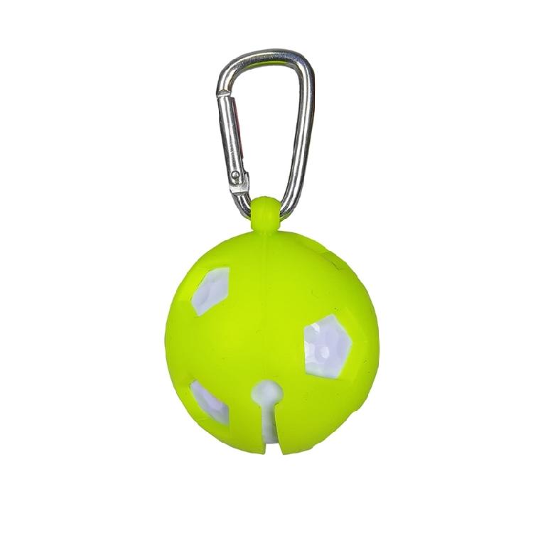 

Golf Ball Storage Waist Holder Single Ball Storage Protection Carriers with Aluminum Hook Golf Ball Holder Clip Organizer зелений