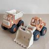 Korean Children's Wheat Straw Beach Toy Set: Boat & Handcart with Water Play and Sand Shovels