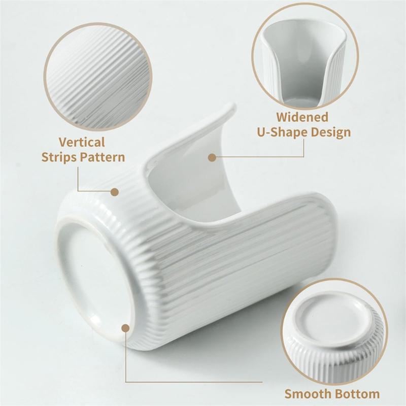 Set of 3 Elegant Paper Cup Organizers with Double Tubes Designs Home Decoration Portable for Household Easy Access