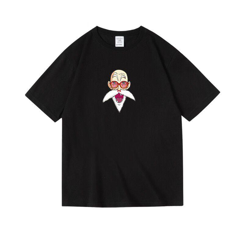 T-shirt Dragon Ball Maestro Muten Arti Marziali Grande Maestro Unisex Cotone Casual Manica Corta Uso Quotidiano Grafica Vintage Top