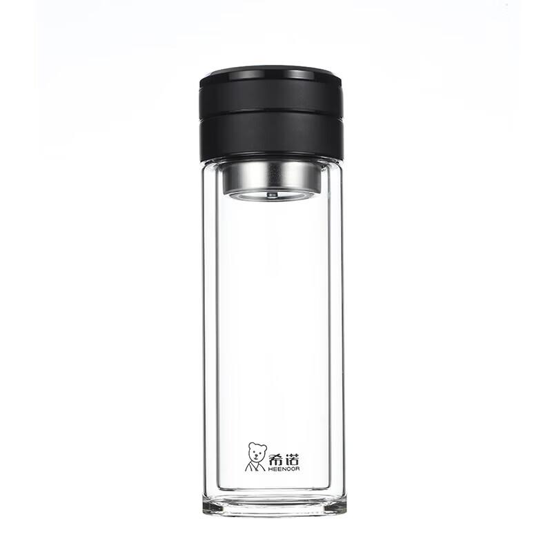 XENO XN-7095 320ml Double-Layer Tea Infuser Glass Bottle
