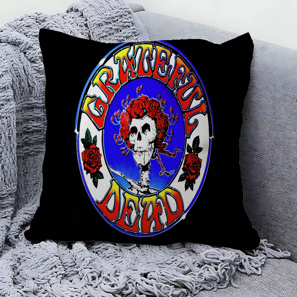 GGrateful DDead Pillowcase toon Gift Cushion Cover Bedroom Home Sofa Chair Seat Decor pillow case