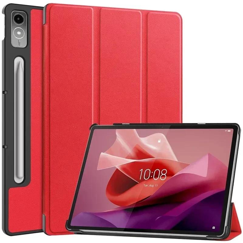 Case for Lenovo Tab P12 12.7 Lightweight Tri-Folding Stand Leather Tablet Cover for Xiaoxin Pad Pro 12.7 P11 P11Pro P12 2023