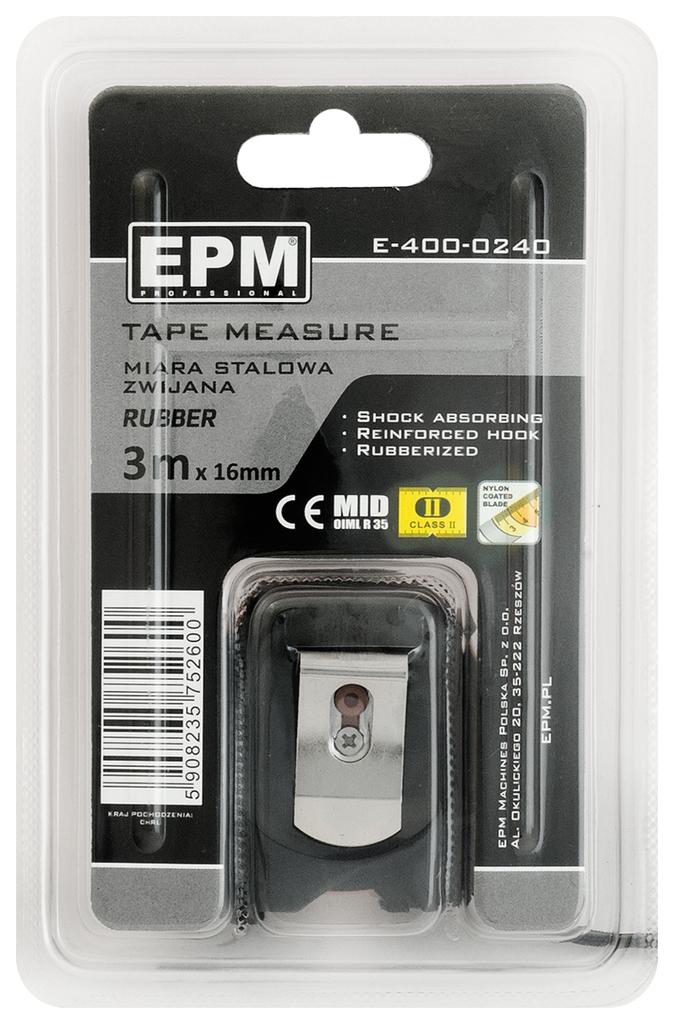 RUBBER MEASURING TAPE 3M*16MM - E-400-0240
