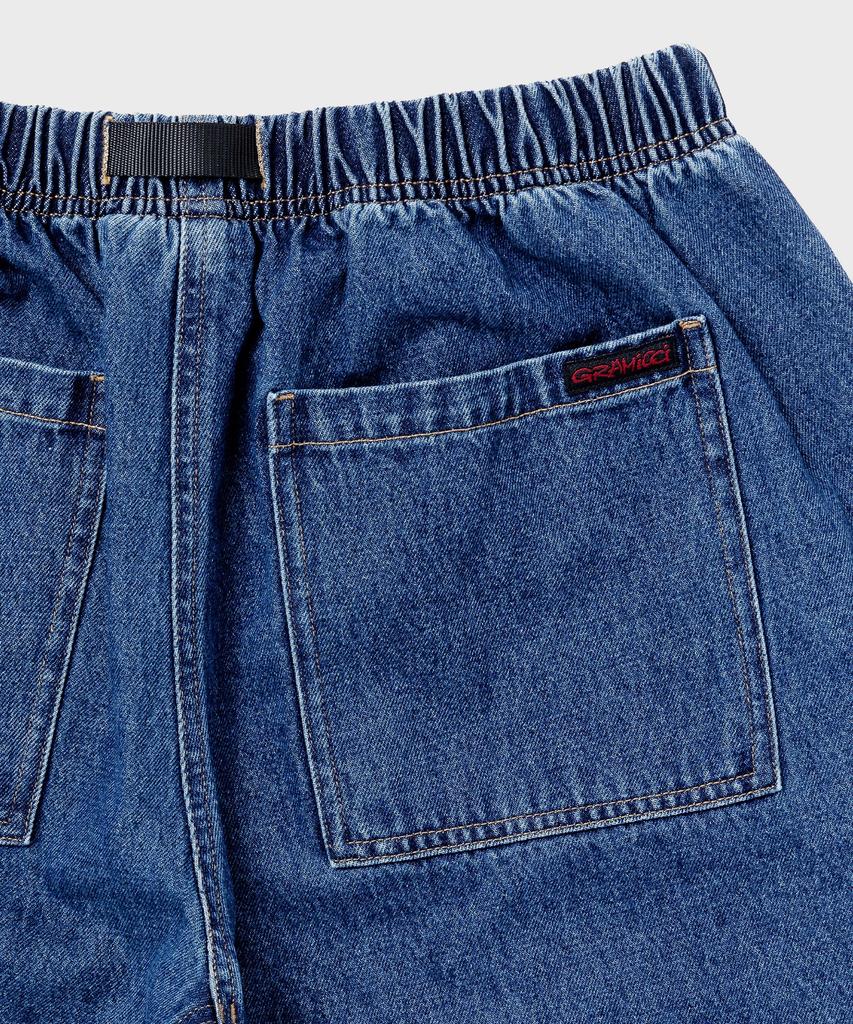 Geulamichi Loose Denim Shorts Mid Indigo