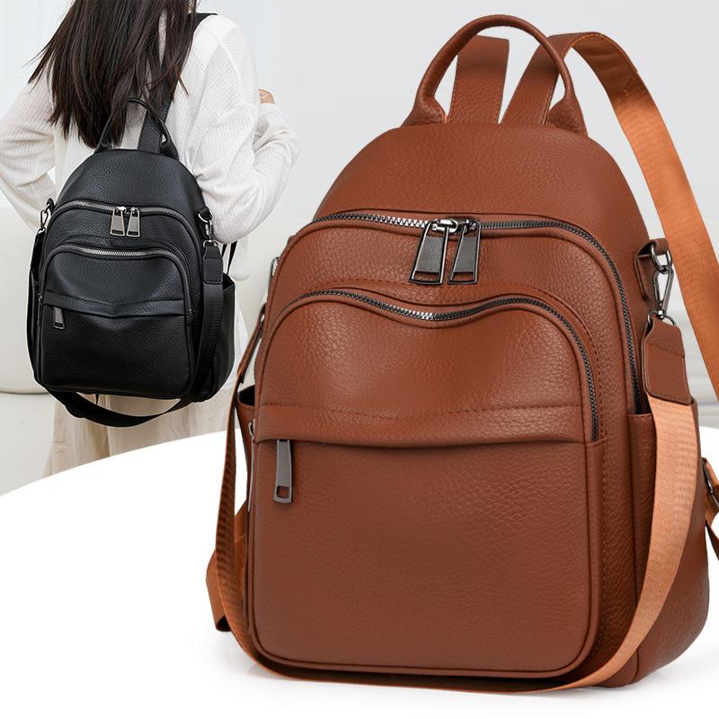 New Trend Backpack Simple Backpack Women's Fashion Versatile Leisure Travel Bag
