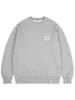 GRAVER [Unisex] Small Cloud Drawing Smile Sweatshirt_Gray