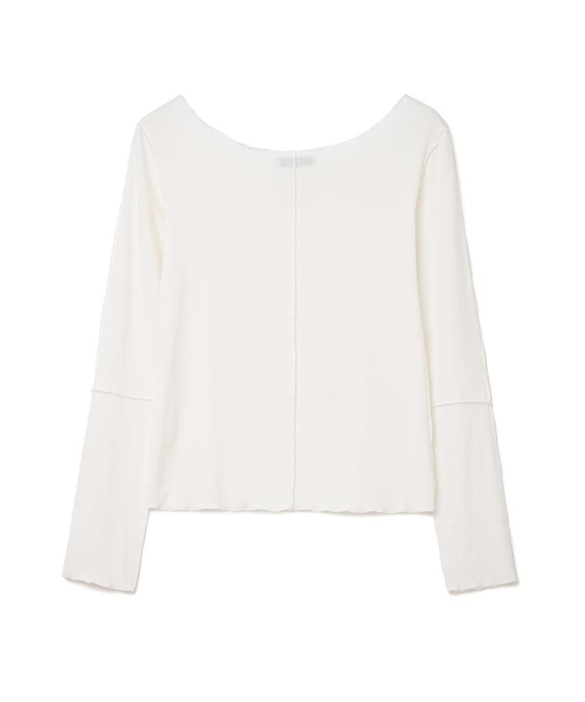 MILLO WOMEN Fitted Long Sleeve Top [White]