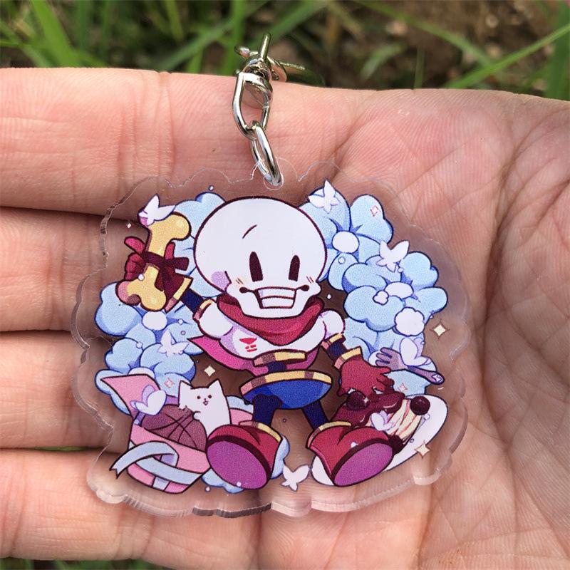 Undertale Frisk & Sans Anime Acrylic Keychain Pendant