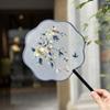 Handheld Chinese Style Fan Chinese Style Silk Fan Classical Embroidery Fan  Photography Prop
