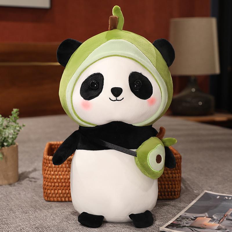 30/40cm Cute Panda Plush Toys Lovely Animal Bears Cosplay Unicorn Dinosaur Rabbit Flowers Pillow Stuffed Soft for Children Gift