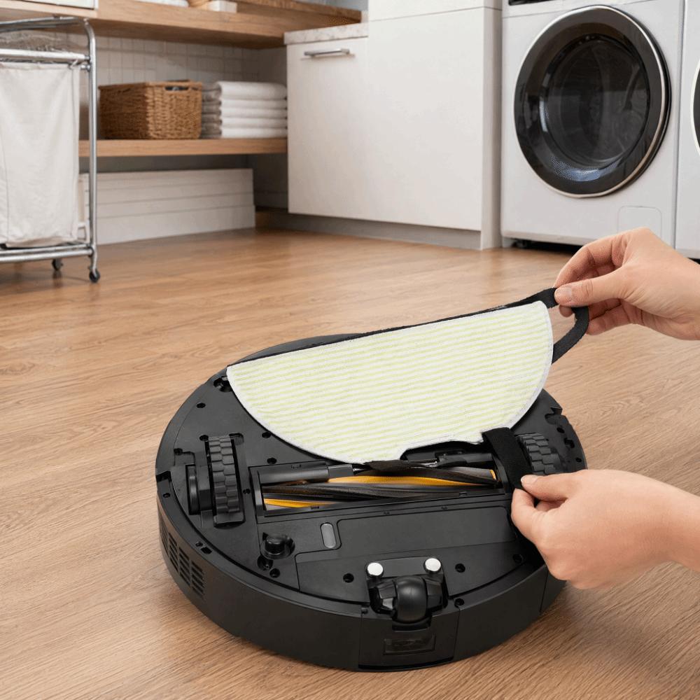 4 Stück weiche Mopptücher Roboterstaubsaugerteil für Shark RV2410WD/RV2610WD/RV2610WA Hartböden