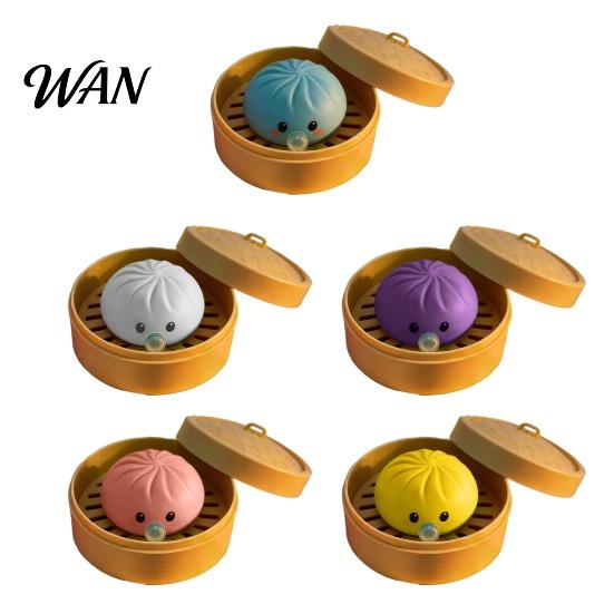 Relaxation Hand Toy 1/3/5Pcs Bubble Blowing Cartoon Dumpling Stress Relief Steamed Bun Squeeze Fidget Soft Stretchy Dough Ball Reliever