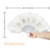 Wedding Essential 21 Feather Foldable Accessory Bridal Feather Fan  Perfect For Photography And Guest Comfort