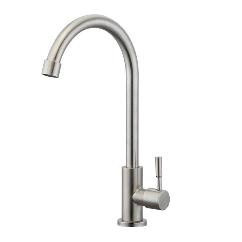 304 Stainless Steel Single Cold Kitchen Faucet