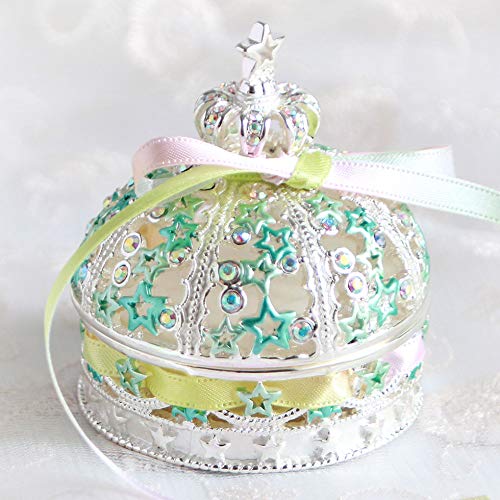 <Twinkle Star Crown with Ribbon> Pierce Blue Silver [Direct Purchase from Pierce Shop] (Blue Silver)