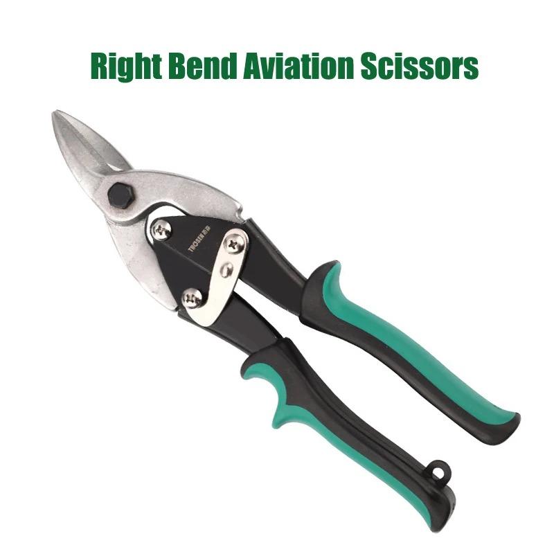 10 Inch Industrial Tin Snips, Cuts Stainless Steel Sheet Metal, Galvanized Iron with Compound Leverage for Heavy Duty Work