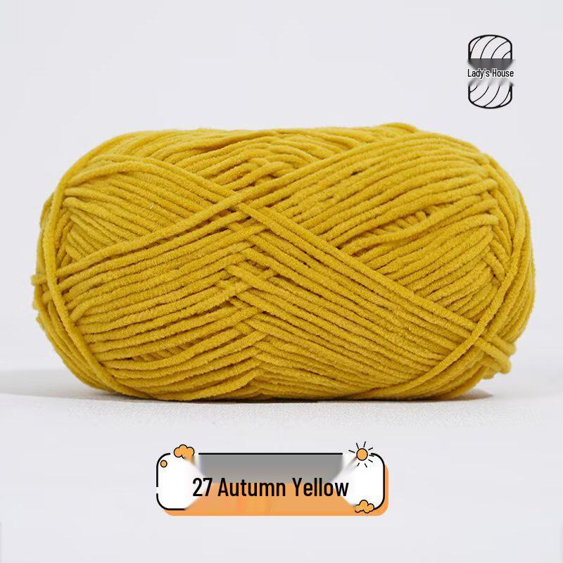 Meng Xiao Ya Matte Chenille Golden Velvet DIY Crochet Doll Bag Kit