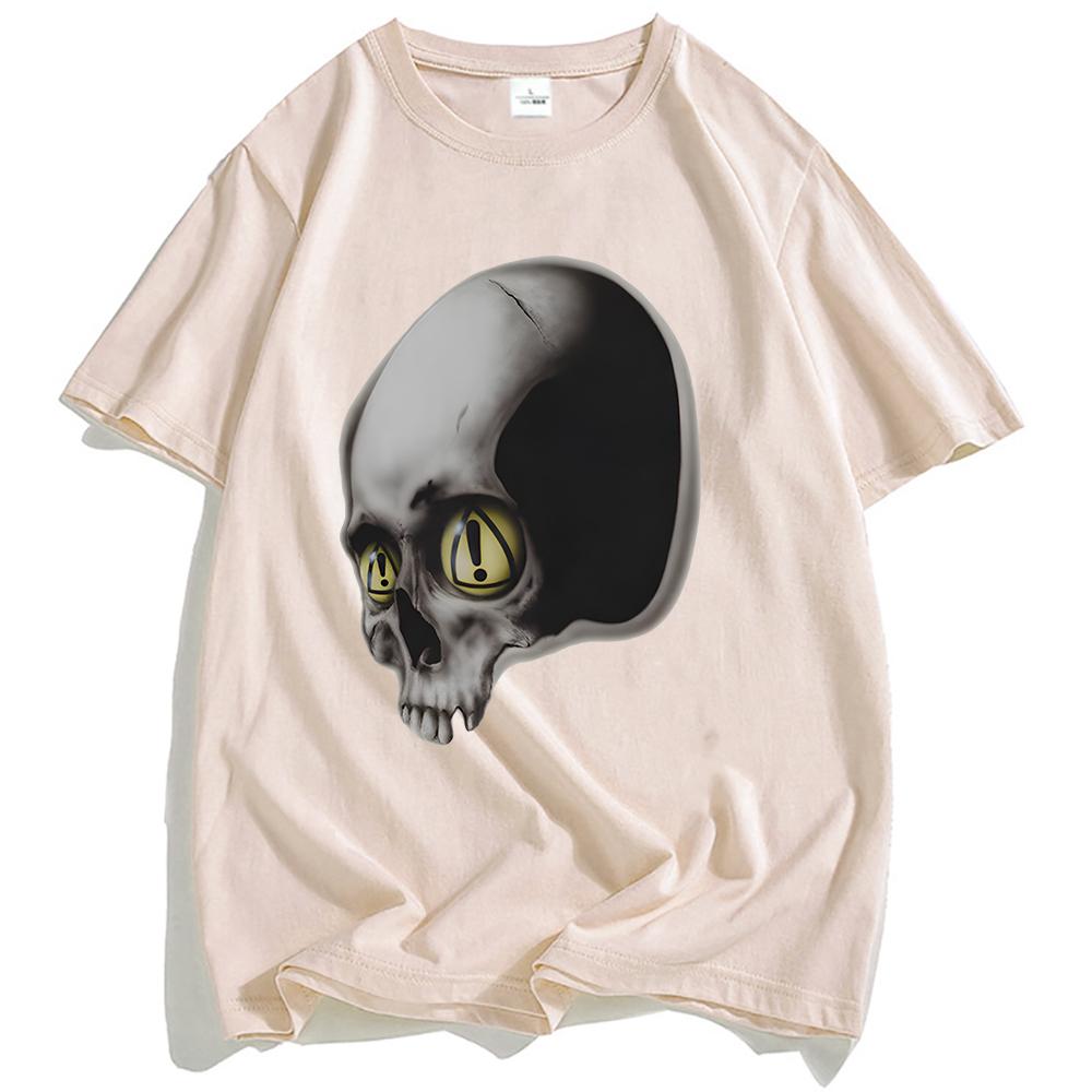 DANGEROUS SUMMER SKULL TEE Yeat Rapper Fashion Graphic T-shirt Cotton Short Sleeve Grunge T Shirt Unisex Streetwear Casual Tees