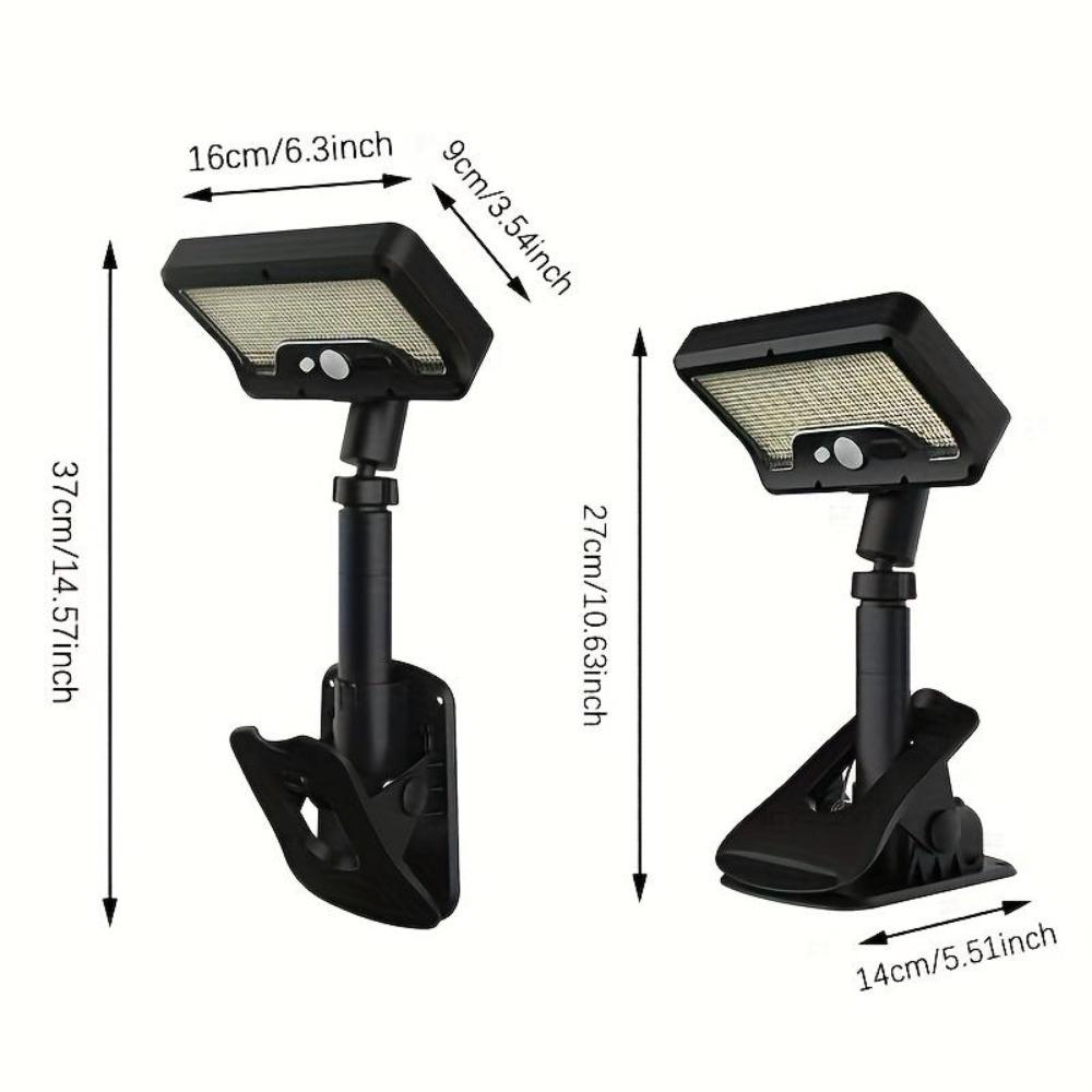 Solar Outdoor Garden Lighting, Adjustable Height and Angle, with Motion Sensor, 3 Lighting Modes, Suitable for Gardens Lawns Terraces Fences
