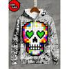 Nieuwe Skeleton Schedel Grafische 3D Print Hoodies Voor Man Oversized Hooded Sweatshirts Harajuku Trainingspakken Pullover Tops Jas Kleding