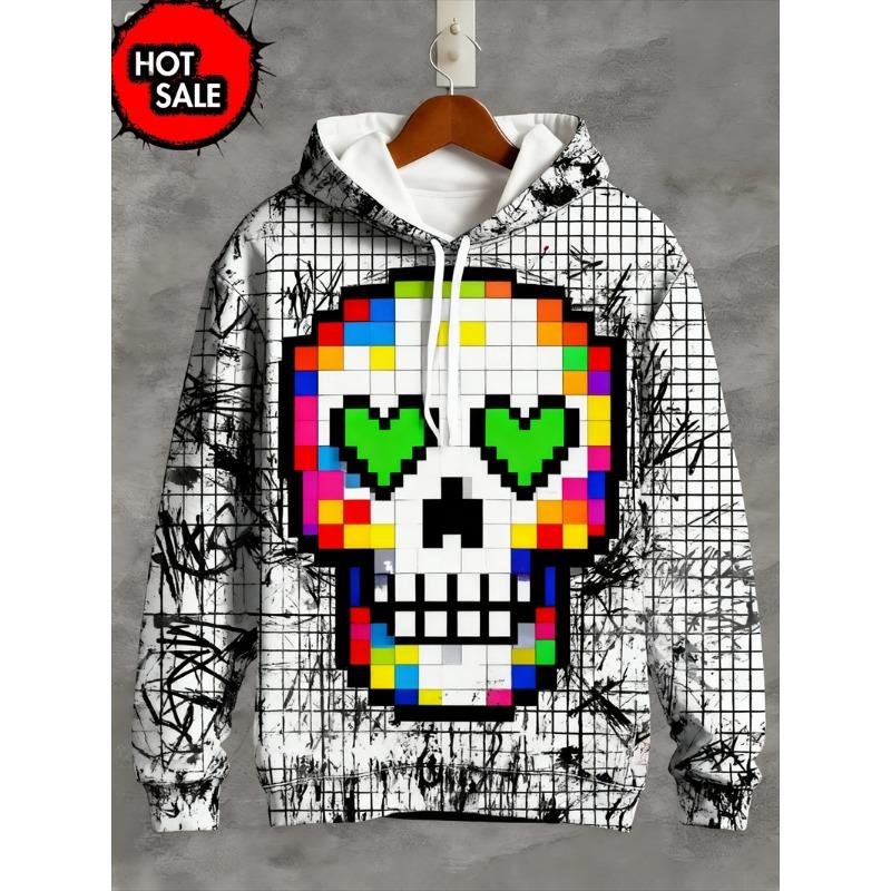 Nieuwe Skeleton Schedel Grafische 3D Print Hoodies Voor Man Oversized Hooded Sweatshirts Harajuku Trainingspakken Pullover Tops Jas Kleding