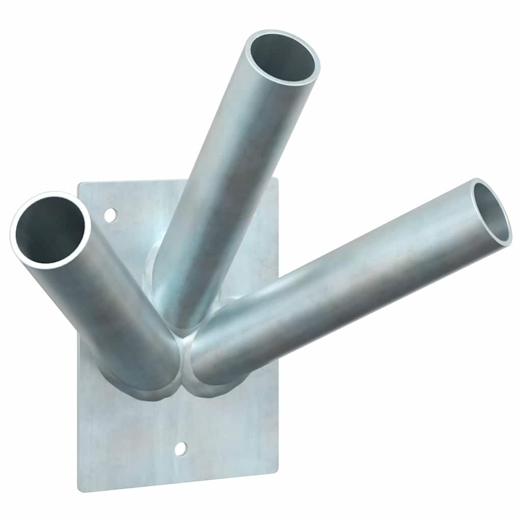 Flagpole Holder Silver 10.5 X 7.5 X 0.2 Cm Steel
