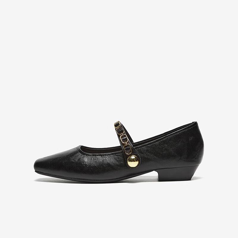 BASTO Women s Chunky Heel Mary Jane Shoes 40