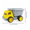 Sand Transport Toy Truck Yellow Operator's Cab Beach Dump Gray Body Children's Plaything for