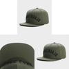 Black Arch Men And Women Wide Brim Sun Hat With Embroidered Letter Design For Summer