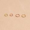 14K Mini Segment Ring Piercing Earrings