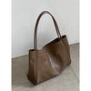 IELGY Korean Version Casual Soft Leather Commuter Fashion Shoulder Tote Bag