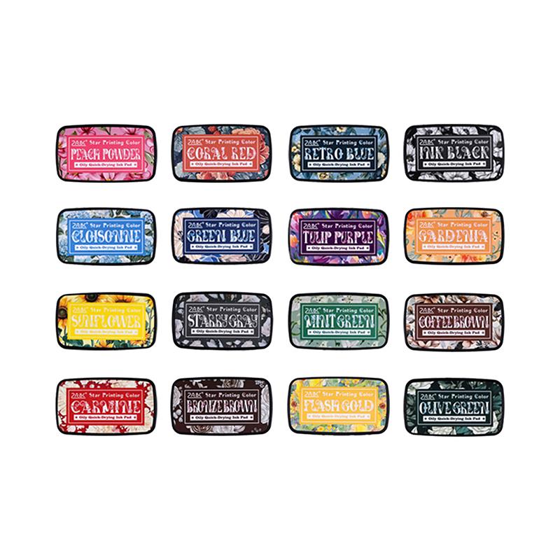 Colorful Multicolor Ink Pad Planner Stamps Art Scrapbook Student Supplies Self Ink Stamp Inkpad School Accessories Stationery