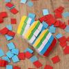 12set Colors Confetti Precut Craft Paper, Colorful Tissue Paper for Art Crafts, DIY Scrapbooking, Wedding Birthday Party