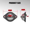 12V 24V LED Half-circle License Plate Light White Red Rear Driving Number Plate Lamp for Truck Trailer ATV Lorry Car Bus Van RV